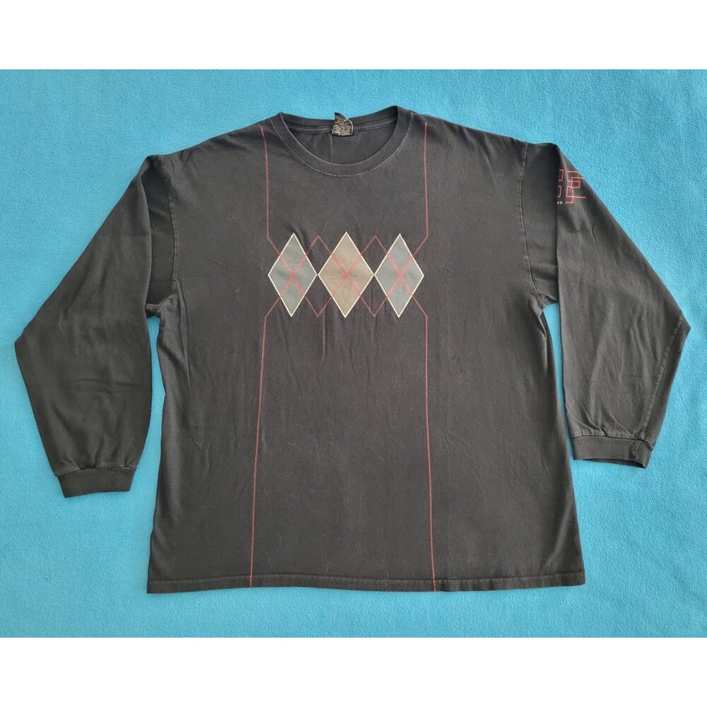 Marithe Francois Girbaud Long Sleeve Graphic T Shirt Mens XL Black